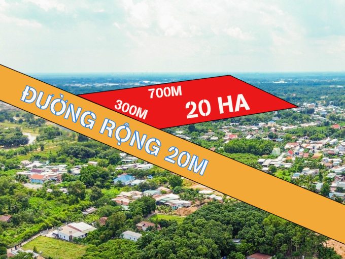  BÁN ĐẤT MẪU, SIÊU TO KHỔNG LỒ, 20HA MẶT ĐƯỜNG NHỰA – GIÁ 100 TỶ